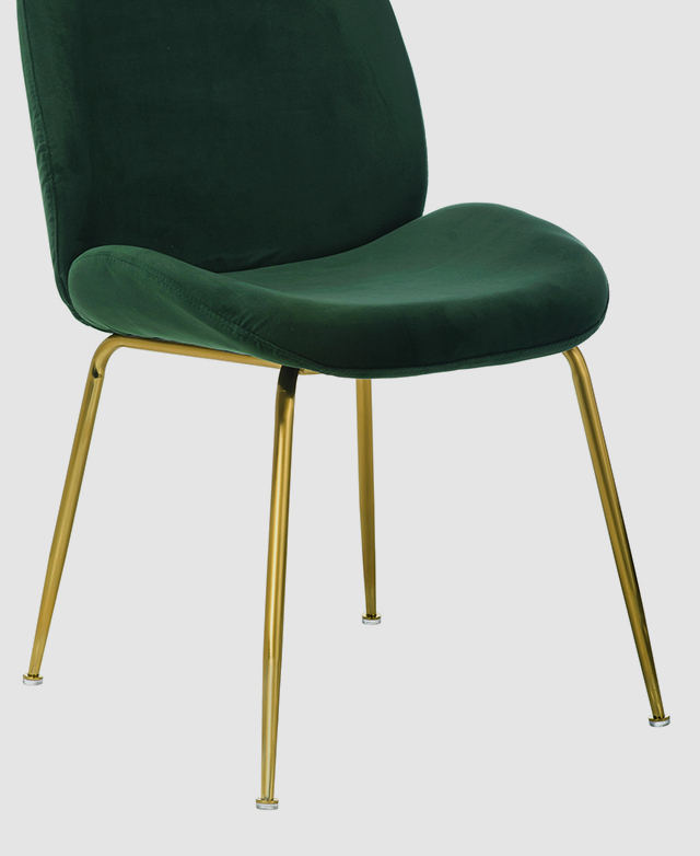 edgemod kantwell velvet dining chair