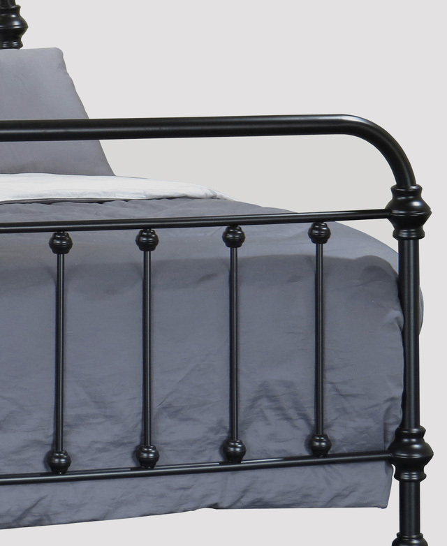 Rawson & Co Black Carter Metal Bed Frame Temple & Webster