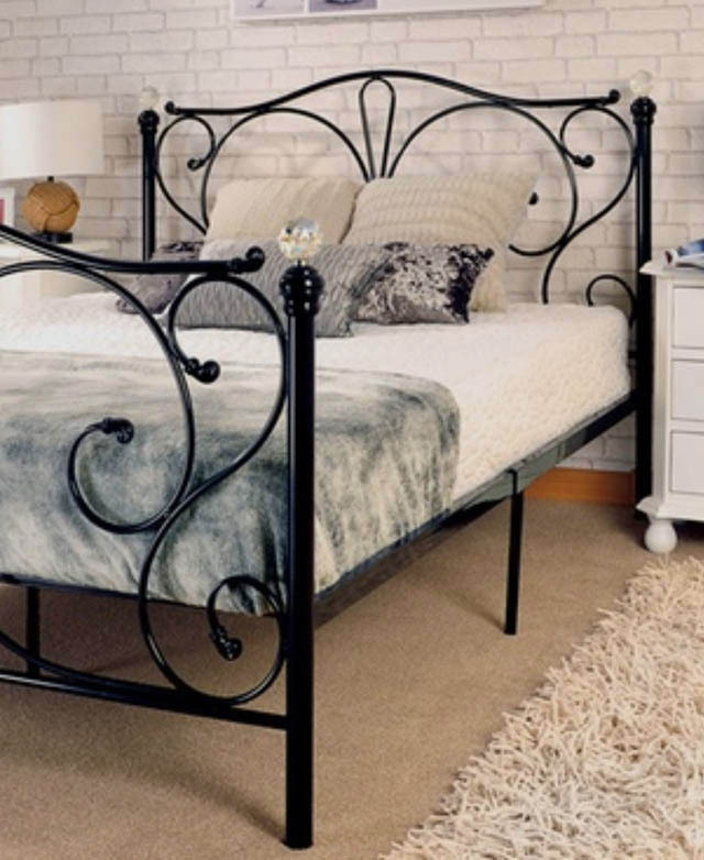 Rawson & Co Black Sophie Metal Bed Frame | Temple & Webster