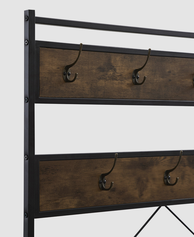 EvieHome Danielson Entryway Hall Tree Temple & ster