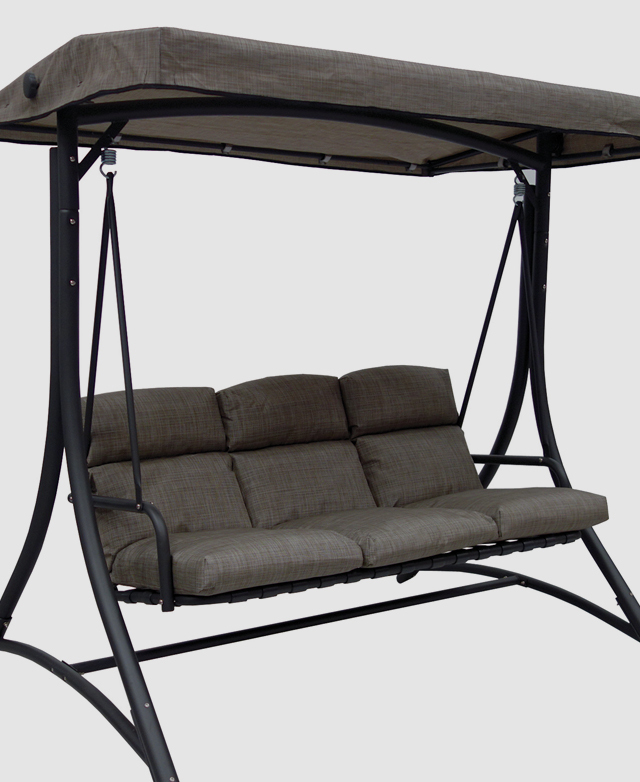 Hartman 3 Seater Opus Metal Outdoor Swing Chair Temple Webster