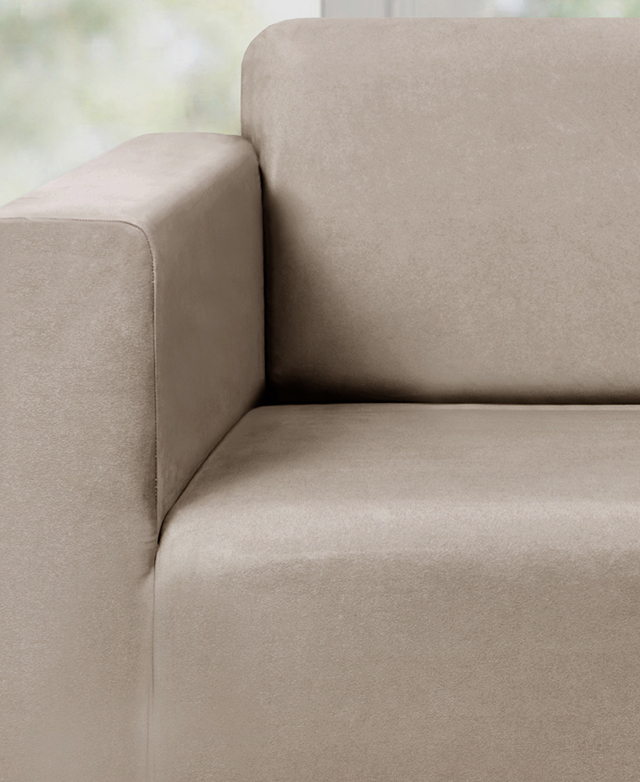 Sherwood Housewares Stretch Premium Faux Suede Sofa Cover Temple