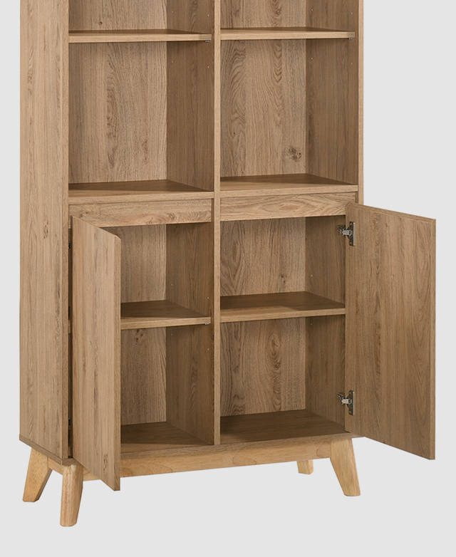 Core Living Natural Anderson 6 Shelf Bookcase Temple & ster