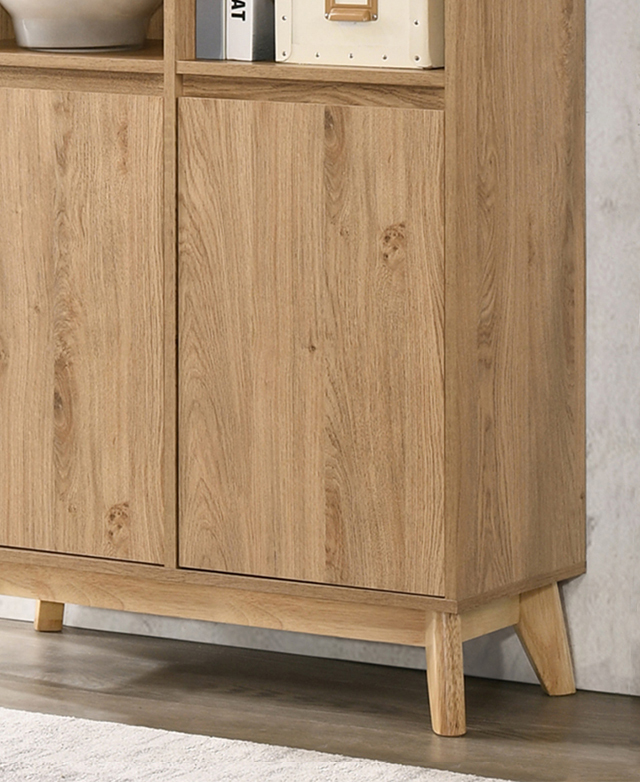 Core Living Natural Anderson 6 Shelf Bookcase Temple & ster