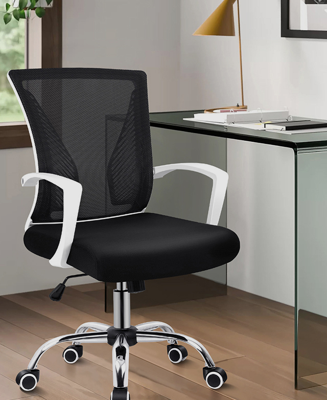 office chair modway midnight black