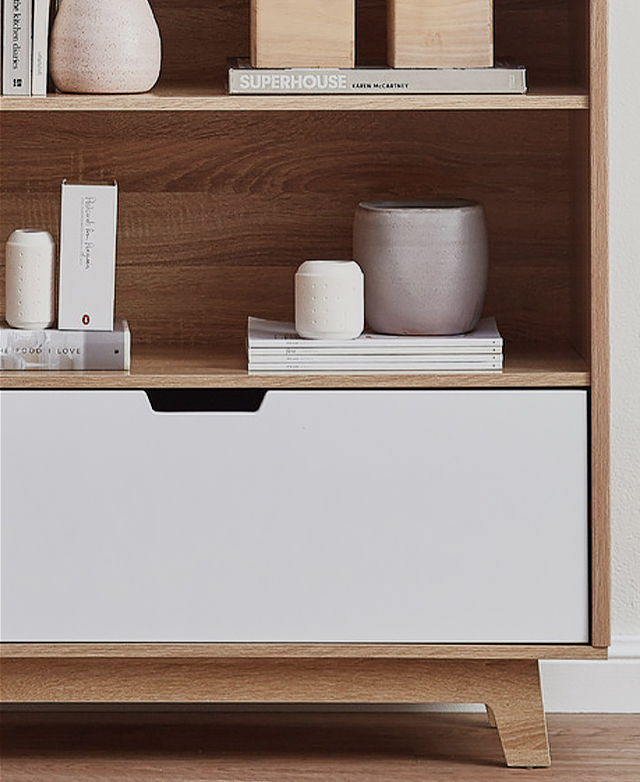 Western Designs Light Oak Galway Bookcase Temple & ster