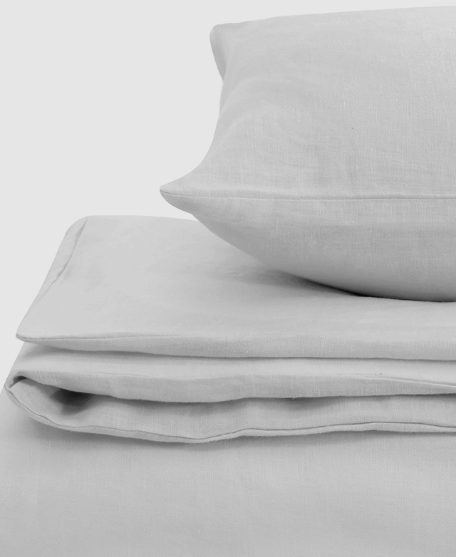 White Flax Linen Quilt Cover Set  Bed Linen Sets Online – Bed Threads