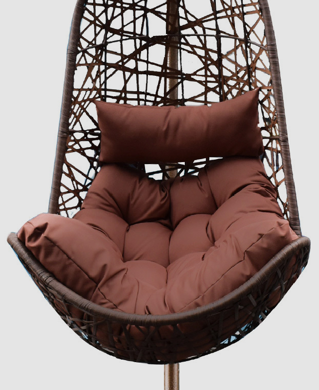 Chiswick Living Premium Arcon Curved PE Rattan Outdoor Hanging Egg