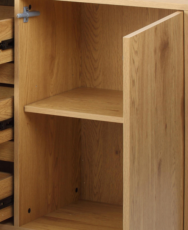 Adjustable interior shelves