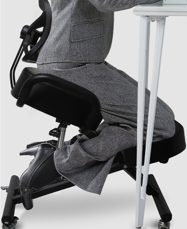 wellbeing ergonomic kneeling posture office study chair UK seller Grey 