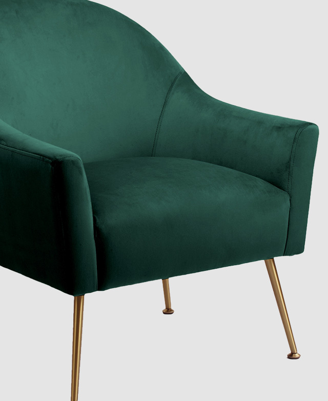 jade green accent chair