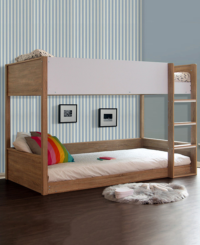 Vic Furniture Sonoma Oak Gisborne King, 3 Tier Bunk Bed Australia