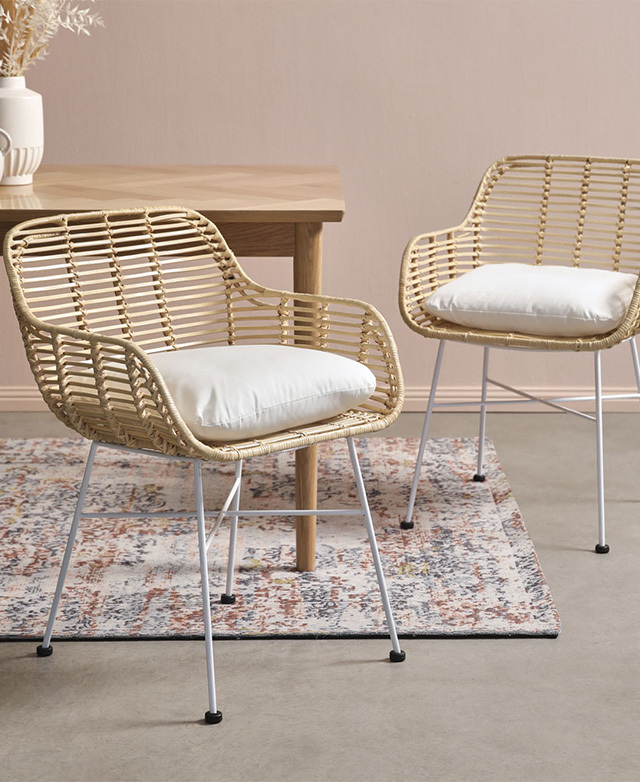 Estudio Furniture Odin Rattan Dining Chairs | Temple & Webster