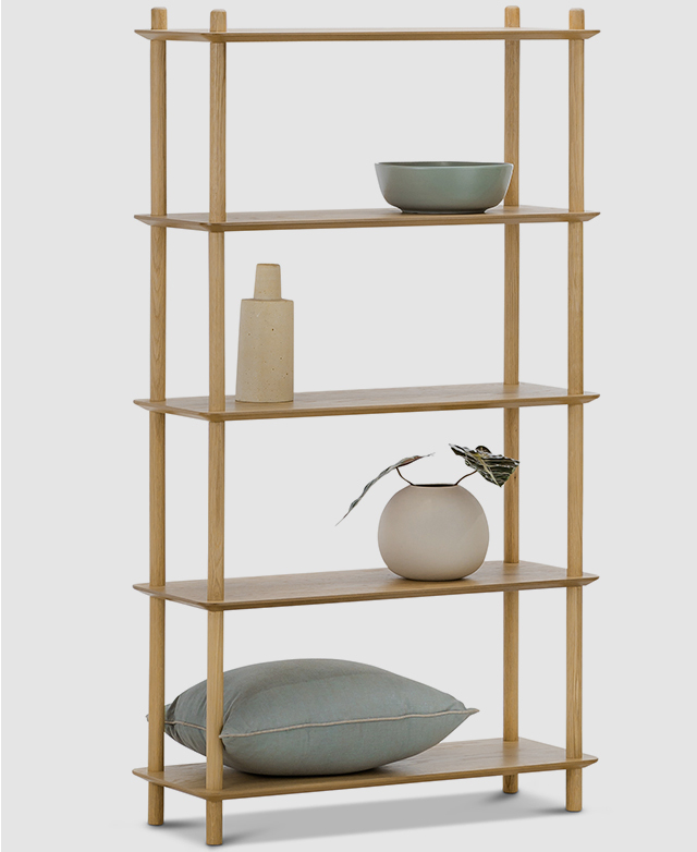 Five spacious tiers