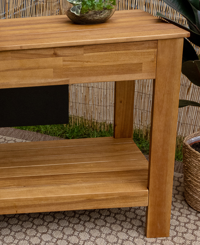 Hartman Malibu Wooden Outdoor Bar Table with Storage Temple & ster