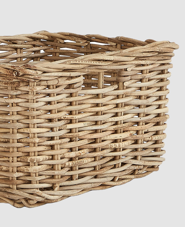 Wicka Lakewood Cane Storage Basket Temple & ster