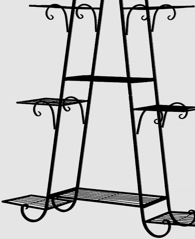 Oakleigh Home Mara 9 Tier Steel Pot Plant Stand 