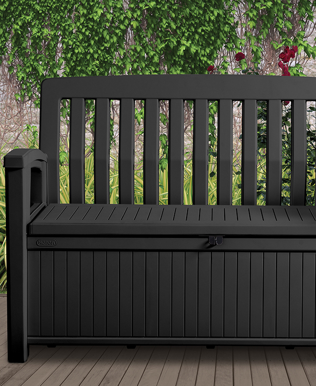 Keter 2 Seater Carty Patio Storage Bench | Temple & Webster