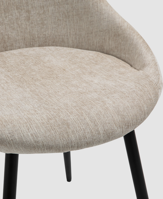 rivet modern upholstered orb office chair