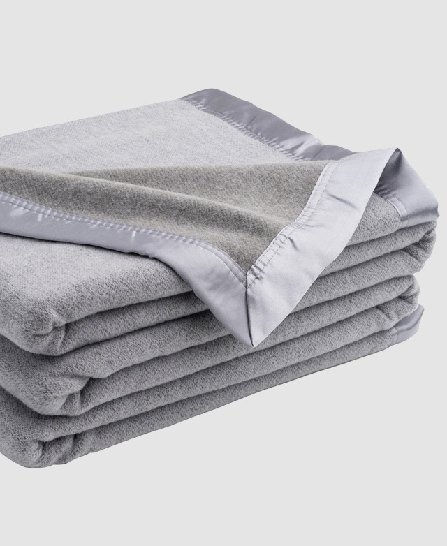Onkaparinga Grey Heirloom Australian Wool Blanket Temple & ster