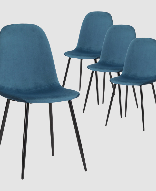 Four chairs included