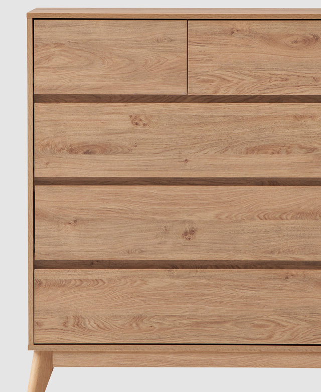 Elegant wood finish