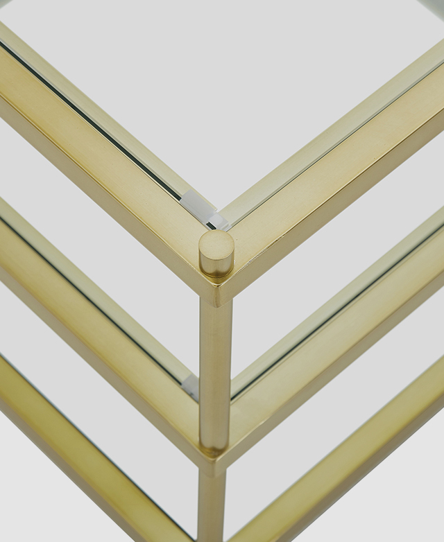 Temple & ster Square Francesca Glass Coffee Table