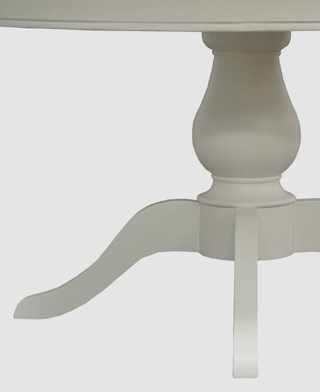 Temple & ster Antique White Kavala 120cm Round Dining Table