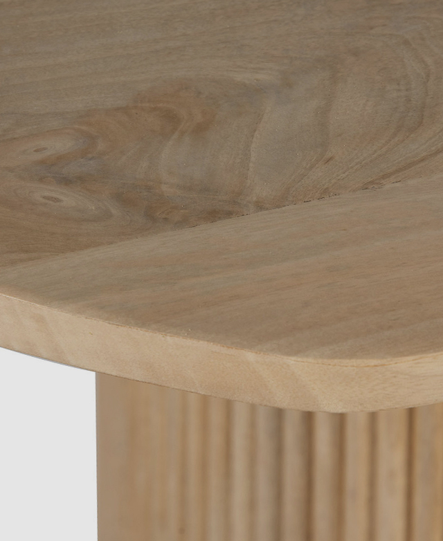 Natural Anika Oval Mango Wood Dining Table