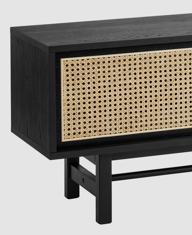 Side view of a TV unit with beautiful timber joinery detail. Side view of a TV unit with beautiful timber joinery detail.