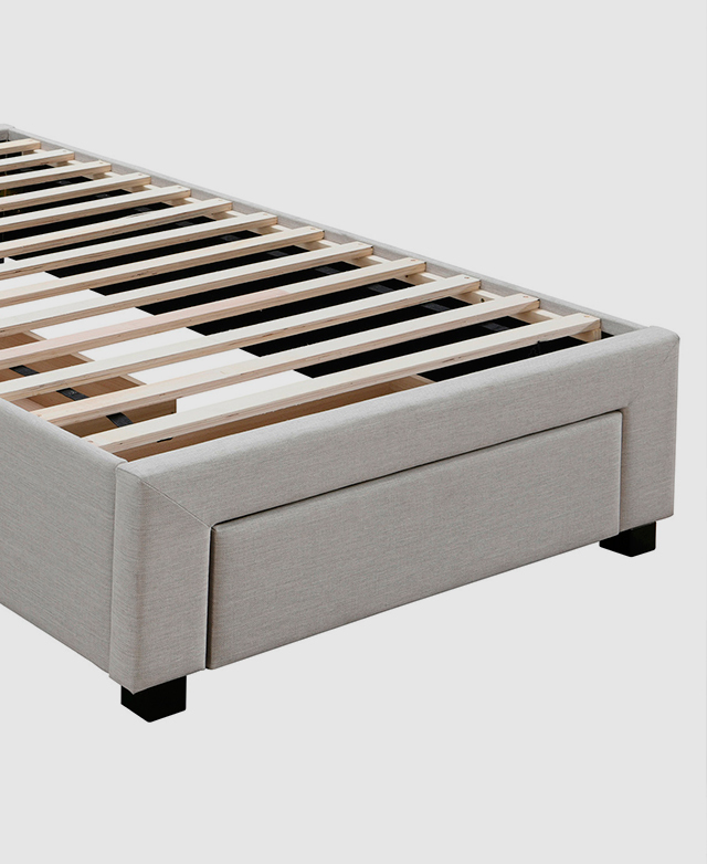 Western Designs Oat White Astro King Single Storage bed Base with