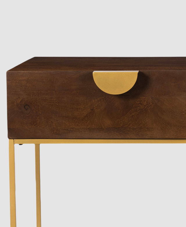 Temple & ster Priya 2 Drawer Mango Wood Console Table