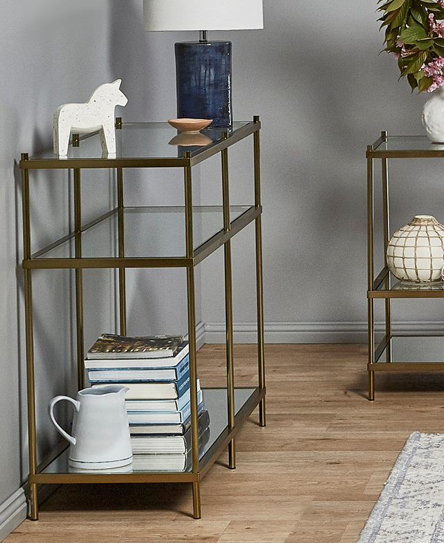 Temple & ster Francesca Glass Side Table