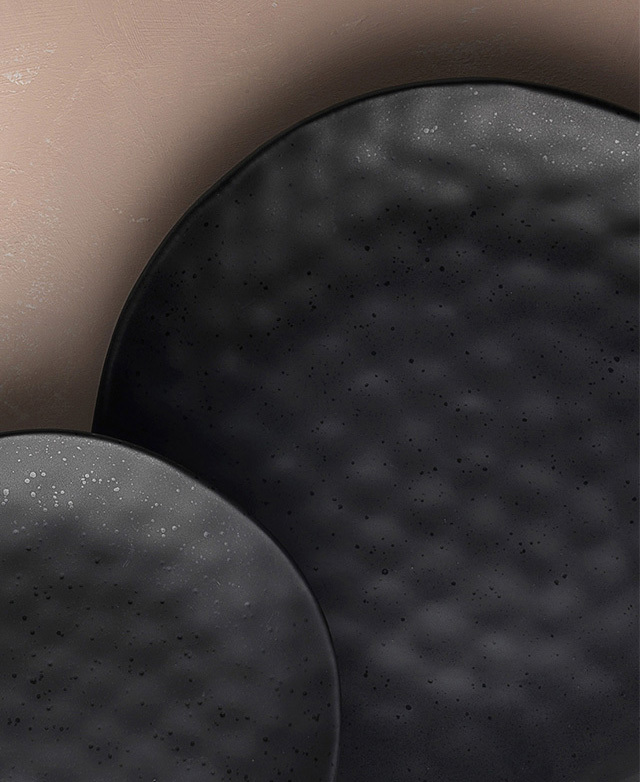 Subtle gloss fleck finish