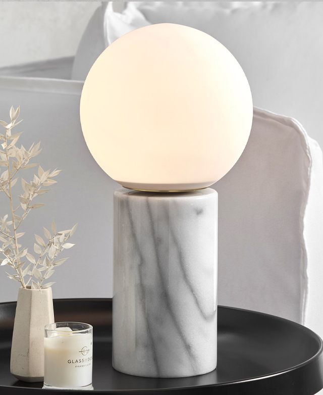 Temple & Webster Noa Marble Table Lamp