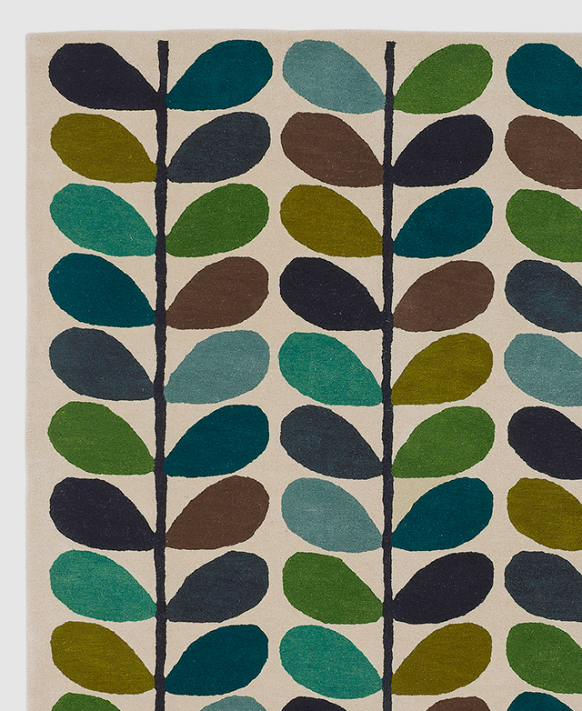 Orla Kiely Kingfisher Stem Hand-Tufted Wool Rug | Temple & Webster