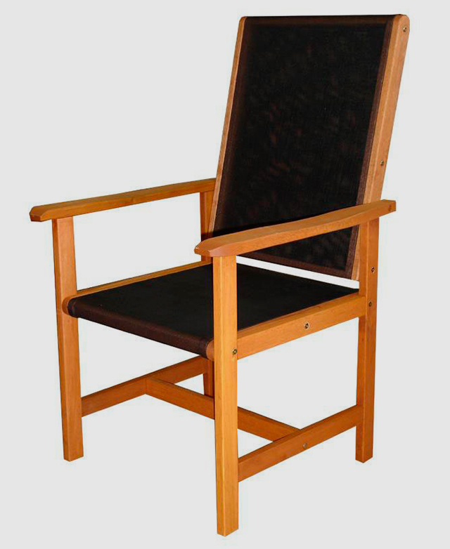 Sage Breeze Outdoor Murray Timber & Textilene Armchair Temple & ster