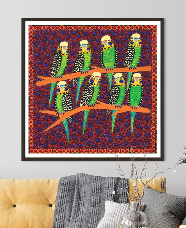Australian native green budgies Australian native green budgies