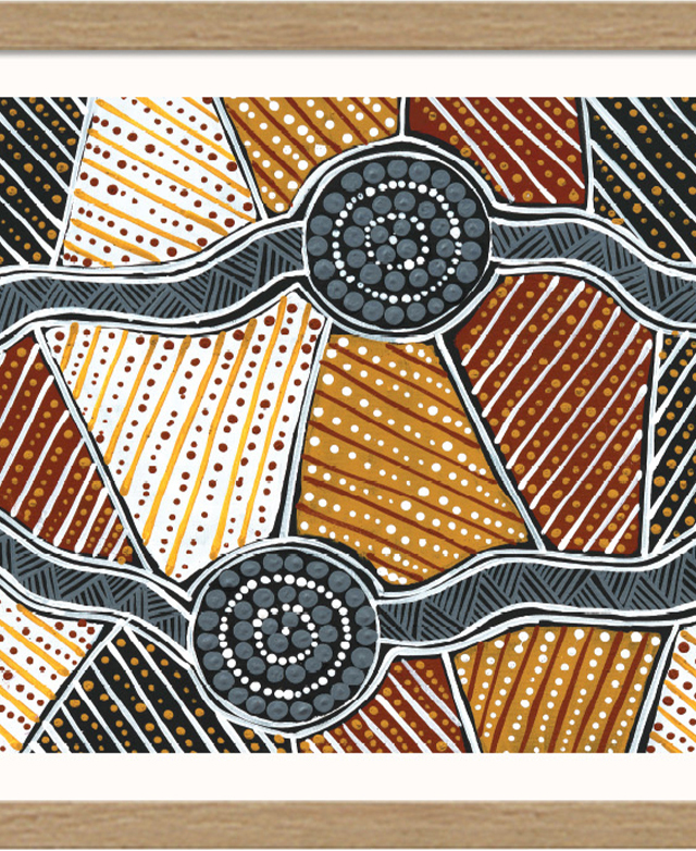 Vegetation & connected waterholes Vegetation & connected waterholes
