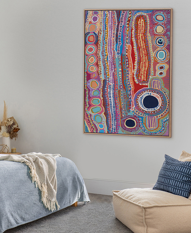 Alcove Studio Malikijarra Jukurrpa Canvas Wall Art | Temple & Webster