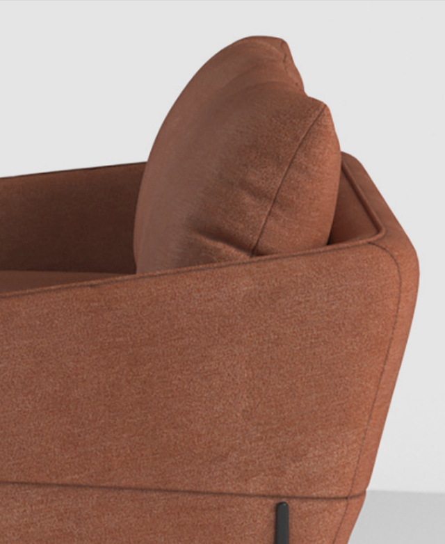 West End Furniture London 3 Seater Commercial Quality Upholstered Sofa