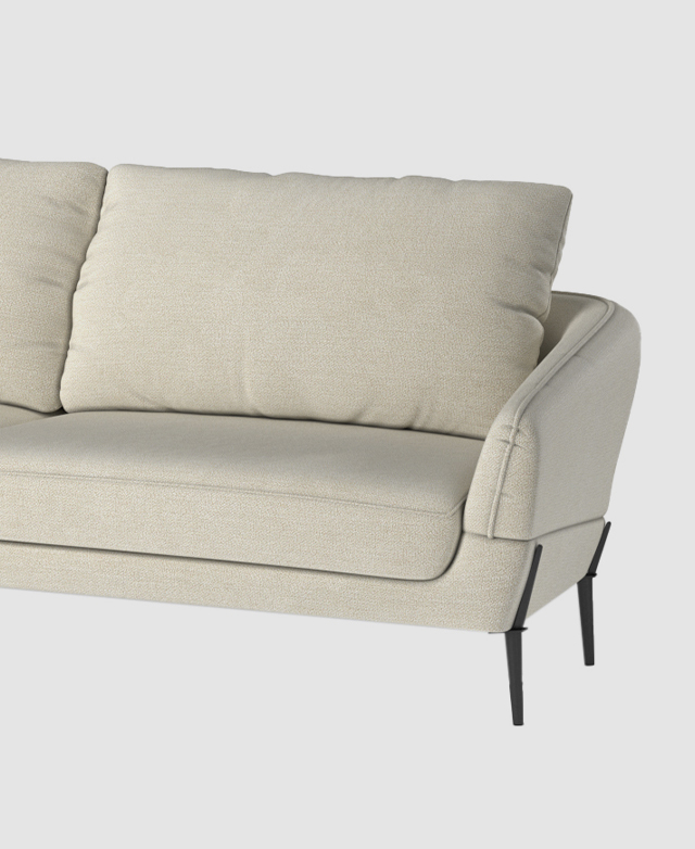 West End Furniture London 3 Seater Commercial Quality Upholstered Sofa