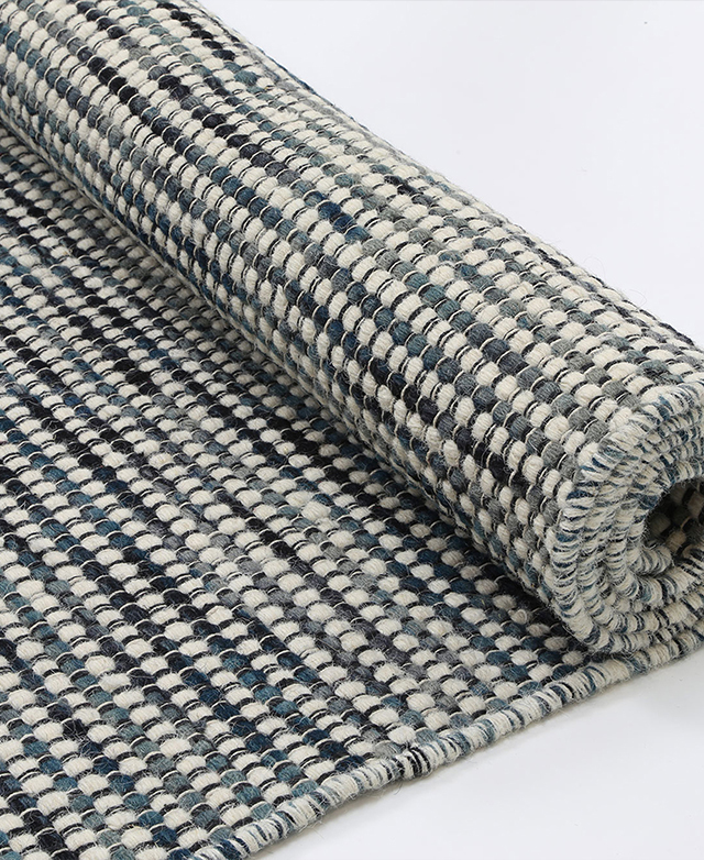 Lifestyle Floors Teal Skandi Reversible Wool-Blend Rug | Temple & Webster