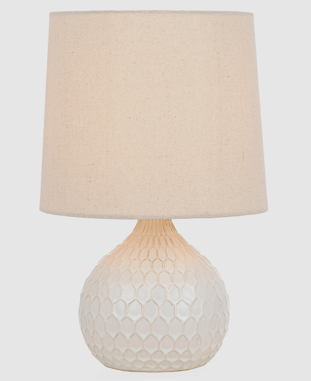 tan ceramic lamp