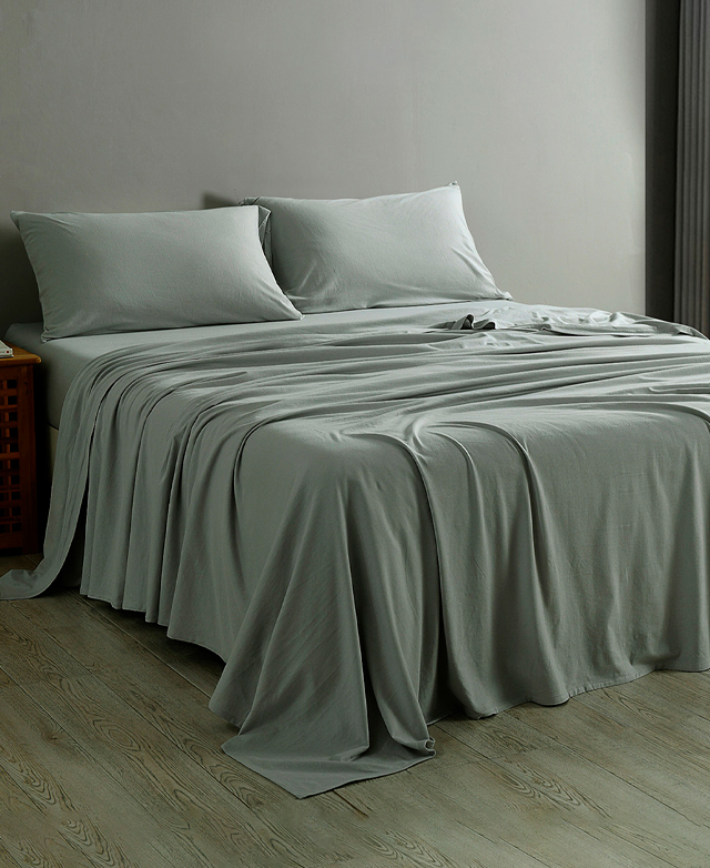 Chiswick Living Orlando Jersey Cotton Sheet Set Temple & ster