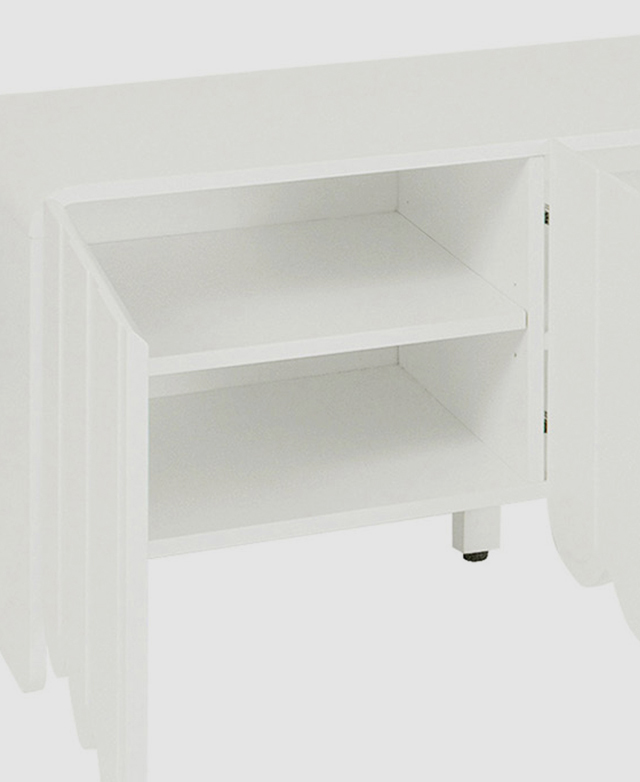 180cm Fiona Scalloped 4 Door TV Unit