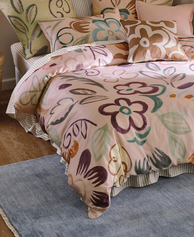 Kitta Cotton Sateen Quilt Cover Set Temple & ster