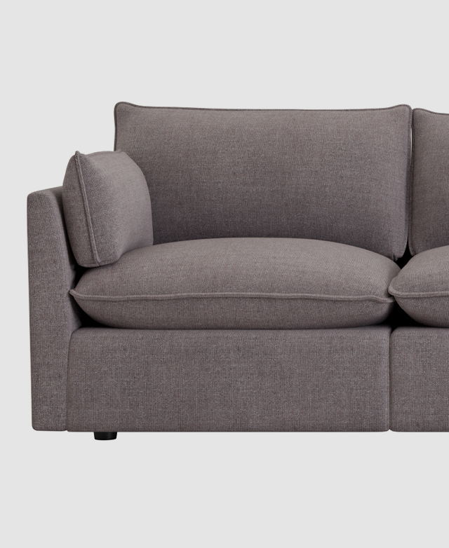 Malibu 3 Seater Upholstered Sofa with Chaise