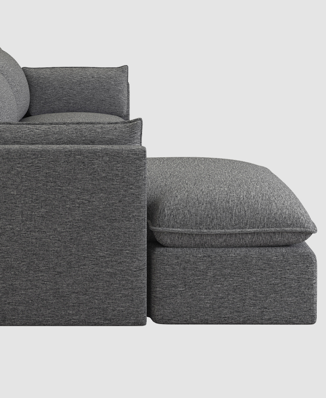 Malibu 3 Seater Upholstered Sofa with Chaise