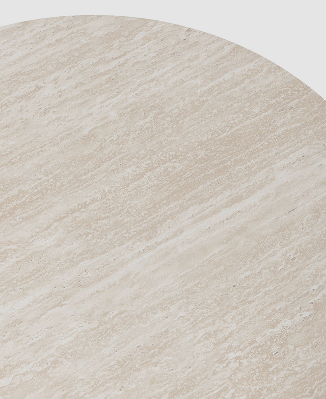Tilly Travertine-Look Coffee Table